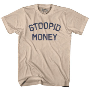 Stoopid Money Adult Cotton T-Shirt - Creme