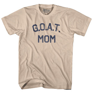 G.O.A.T (GOAT) Mom Adult Cotton T-Shirt - Creme