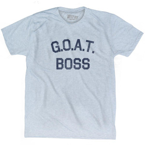 G.O.A.T (GOAT) Boss Adult Tri-Blend T-Shirt - Athletic White G.O.A.T (GOAT) Boss Adult Tri-Blend T-Shirt - Athletic White