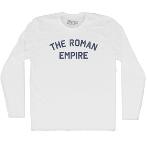 The Roman Empire Adult Cotton Long Sleeve T-shirt - White