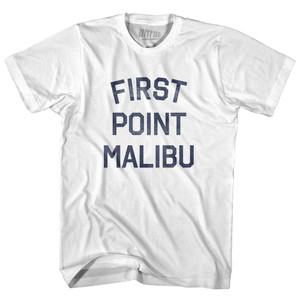 First Point Malibu Adult Cotton T-Shirt - White First Point Malibu Adult Cotton T-Shirt - White