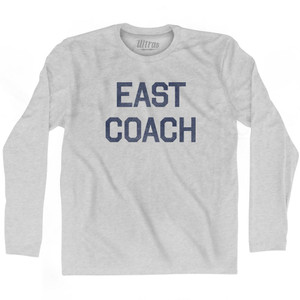 East Coast - No Arch Adult Cotton Long Sleeve T-Shirt - Grey Heather East Coast - No Arch Adult Cotton Long Sleeve T-Shirt - Grey Heather