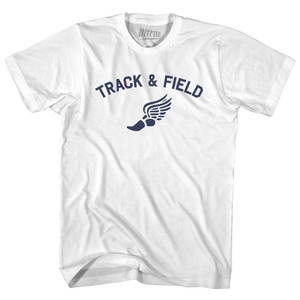 Track & Field Track Wings Womens Cotton Junior Cut T-Shirt - White Track & Field Track Wings Womens Cotton Junior Cut T-Shirt - White
