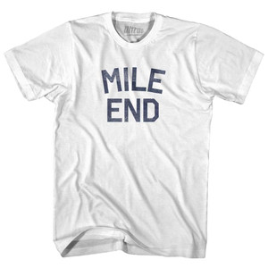 Mile End Adult Cotton T-Shirt - White