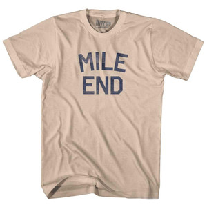 Mile End Adult Cotton T-Shirt - Creme