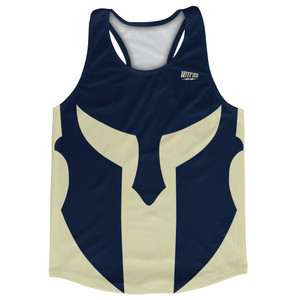 Spartan Running Track Tops Made In USA - Blue Navy And Vegas Gold Spartan Running Track Tops Made In USA - Blue Navy And Vegas Gold