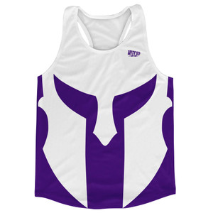 Spartan Running Track Tops Made In USA - White And Purple Lakers