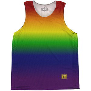 Rainbow Ombre Basketball Singlets - Rainbow