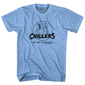 Chillers Bar Redondo Beach California Adult Tri-Blend T-Shirt - Athletic Blue Chillers Bar Redondo Beach California Adult Tri-Blend T-Shirt - Athletic Blue