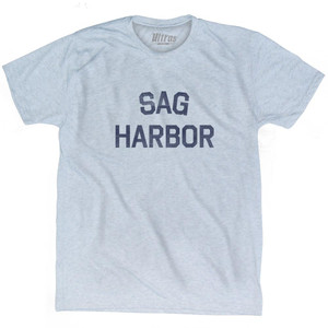 Sag Harbor Adult Tri-Blend T-Shirt - Athletic White