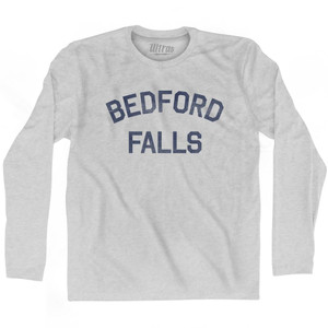 Bedford Falls Adult Cotton Long Sleeve T-Shirt - Grey Heather