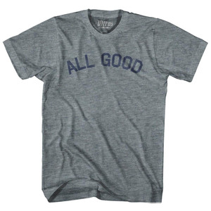 All Good Womens Tri-Blend Junior Cut T-Shirt - Athletic Grey All Good Womens Tri-Blend Junior Cut T-Shirt - Athletic Grey