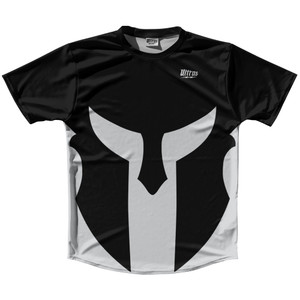 Spartan Running Shirt Track Cross Made In USA - Black And Grey Medium Spartan Running Shirt Track Cross Made In USA - Black And Grey Medium