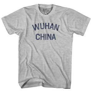 Wuhan China Adult Cotton T-Shirt - Grey Heather