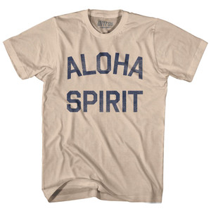 Aloha Spirit Adult Cotton T-Shirt - Creme