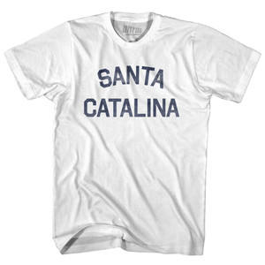 Santa Catalina Adult Cotton T-shirt - White Santa Catalina Adult Cotton T-shirt - White