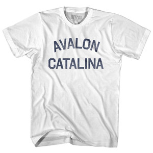 Avalon Catalina Womens Cotton Junior Cut T-shirt - White Avalon Catalina Womens Cotton Junior Cut T-shirt - White