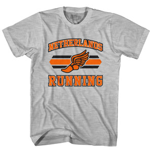 Netherlands 90's Running Team Cotton Youth T-Shirt - Grey Heather Netherlands 90's Running Team Cotton Youth T-Shirt - Grey Heather