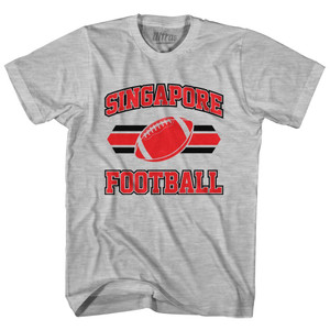 Singapore 90's Football Team Youth Cotton - Grey Heather Singapore 90's Football Team Youth Cotton - Grey Heather