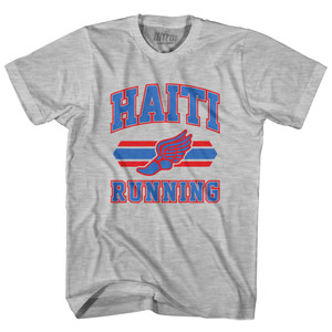 Haiti 90's Running Team Cotton Adult T-Shirt - Grey Heather Haiti 90's Running Team Cotton Adult T-Shirt - Grey Heather