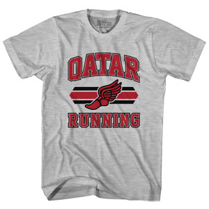 Qatar 90's Running Team Cotton Youth T-Shirt - Grey Heather Qatar 90's Running Team Cotton Youth T-Shirt - Grey Heather
