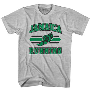 Jamaica 90's Running Team Cotton Youth T-Shirt - Grey Heather Jamaica 90's Running Team Cotton Youth T-Shirt - Grey Heather