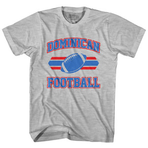 Dominican Republic 90's Football Team Adult Cotton - Grey Heather Dominican Republic 90's Football Team Adult Cotton - Grey Heather