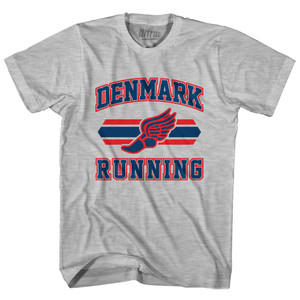 Denmark Republic 90's Running Team Cotton Youth T-Shirt - Grey Heather Denmark Republic 90's Running Team Cotton Youth T-Shirt - Grey Heather