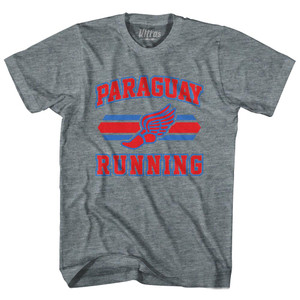 Paraguay 90's Running Team Cotton Youth T-shirt - Athletic Grey Paraguay 90's Running Team Cotton Youth T-shirt - Athletic Grey