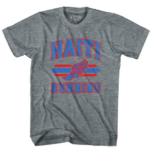 Haiti 90's Running Team Cotton Youth T-shirt - Athletic Grey Haiti 90's Running Team Cotton Youth T-shirt - Athletic Grey