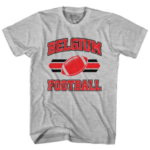 Belgium 90's Football Team Youth Cotton - Grey Heather Belgium 90's Football Team Youth Cotton - Grey Heather