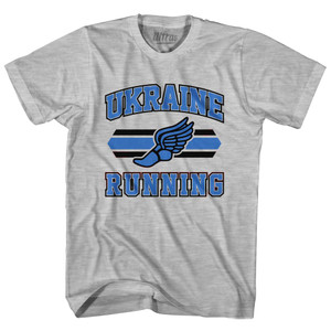 Ukraine 90's Running Team Cotton Youth T-Shirt - Grey Heather Ukraine 90's Running Team Cotton Youth T-Shirt - Grey Heather