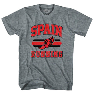 Spain 90's Running Team Cotton Youth T-shirt - Athletic Grey Spain 90's Running Team Cotton Youth T-shirt - Athletic Grey