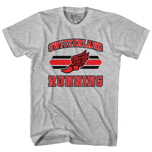 Switzerland 90's Running Team Cotton Youth T-Shirt - Grey Heather Switzerland 90's Running Team Cotton Youth T-Shirt - Grey Heather