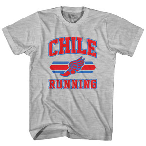 Chile 90's Running Team Cotton Adult T-Shirt - Grey Heather Chile 90's Running Team Cotton Adult T-Shirt - Grey Heather