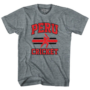 Peru 90's Cricket Team Tri-Blend Youth T-shirt - Athletic Grey Peru 90's Cricket Team Tri-Blend Youth T-shirt - Athletic Grey