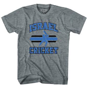 Israel 90's Cricket Team Tri-Blend Youth T-shirt - Athletic Grey Israel 90's Cricket Team Tri-Blend Youth T-shirt - Athletic Grey