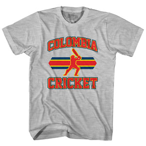Colombia 90's Cricket Team Cotton Youth T-Shirt - Grey Heather Colombia 90's Cricket Team Cotton Youth T-Shirt - Grey Heather