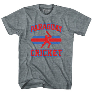 Paraguay 90's Cricket Team Tri-Blend Youth T-shirt - Athletic Grey Paraguay 90's Cricket Team Tri-Blend Youth T-shirt - Athletic Grey
