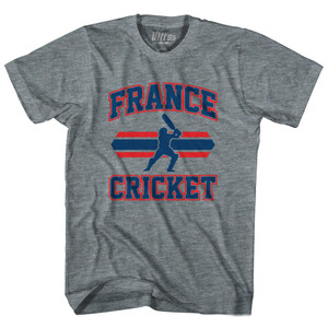 France 90's Cricket Team Tri-Blend Youth T-shirt - Athletic Grey France 90's Cricket Team Tri-Blend Youth T-shirt - Athletic Grey