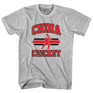 China 90's Cricket Team Cotton Youth T-Shirt - Grey Heather China 90's Cricket Team Cotton Youth T-Shirt - Grey Heather