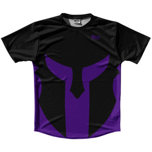 Spartan Running Shirt Track Cross Made In USA - Black And Purple Lakers Spartan Running Shirt Track Cross Made In USA - Black And Purple Lakers
