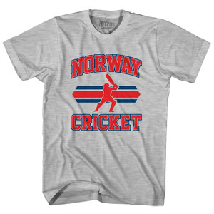 Norway 90's Cricket Team Cotton Youth T-Shirt - Grey Heather Norway 90's Cricket Team Cotton Youth T-Shirt - Grey Heather