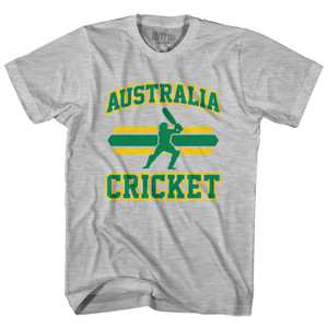 Australia 90's Cricket Team Cotton Youth T-Shirt - Grey Heather Australia 90's Cricket Team Cotton Youth T-Shirt - Grey Heather