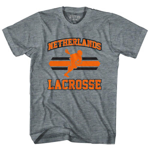 Netherlands 90's Lacrosse Team Tri-Blend Youth T-shirt - Athletic Grey Netherlands 90's Lacrosse Team Tri-Blend Youth T-shirt - Athletic Grey
