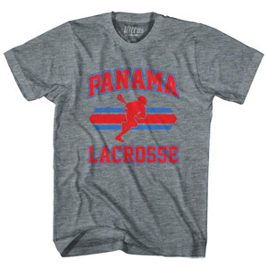 Panama 90's Lacrosse Team Tri-Blend Adult T-shirt - Athletic Grey Panama 90's Lacrosse Team Tri-Blend Adult T-shirt - Athletic Grey