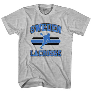 Sweden 90's Lacrosse Team Cotton Youth T-Shirt - Grey Heather Sweden 90's Lacrosse Team Cotton Youth T-Shirt - Grey Heather
