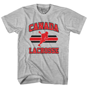 Canada 90's Lacrosse Team Cotton Youth T-Shirt - Grey Heather Canada 90's Lacrosse Team Cotton Youth T-Shirt - Grey Heather