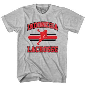Indonesia 90's Lacrosse Team Cotton Youth T-Shirt - Grey Heather Indonesia 90's Lacrosse Team Cotton Youth T-Shirt - Grey Heather