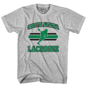 South Africa 90's Lacrosse Team Cotton Adult T-Shirt - Grey Heather South Africa 90's Lacrosse Team Cotton Adult T-Shirt - Grey Heather